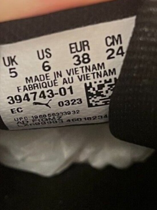 Puma RS Pulsoid Cosmic Boys Size 6Y Black Pink Blue Casual Shoes Sneakers - Picture 9 of 10